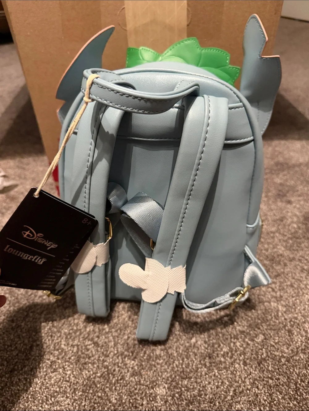 NWT !! Loungefly Stitch-Inspired Kids Backpack in Blue, Green & Pink